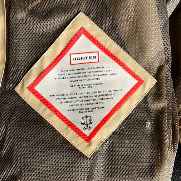 Hunter Women's Tan Hooded Jacket Size XL - Picture 5 of 6